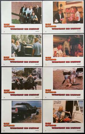 Thunderbolt And Lightfoot Lobby Card Set 11x14 USA Original 1974 Rare