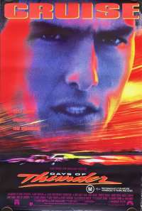 Days Of Thunder Poster Original One Sheet ROLLED 1990 NASCAR race