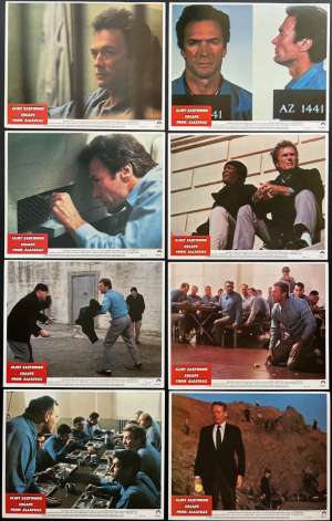 Escape From Alcatraz Lobby Card Set USA 11x14 Original 1979 Eastwood