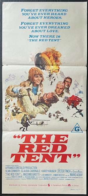 The Red Tent Poster Daybill Original 1969 Sean Connery Peter Finch