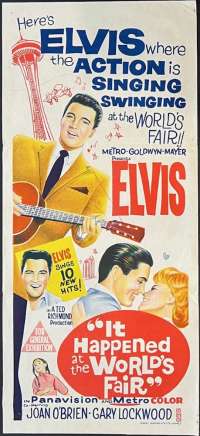 It Happened At The World&#039;s Fair Poster Daybill Original 1963 Elvis