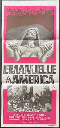 Emanuelle In America Poster Daybill Rare Original 1977 Laura Gemser