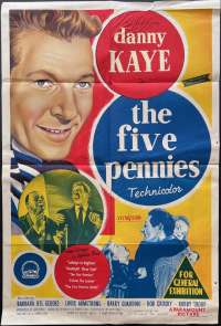 The Five Pennies Poster One Sheet Original 1959 Richardson Studio Art