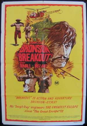 Breakout Poster Original One Sheet 1975 Charles Bronson Jill Ireland