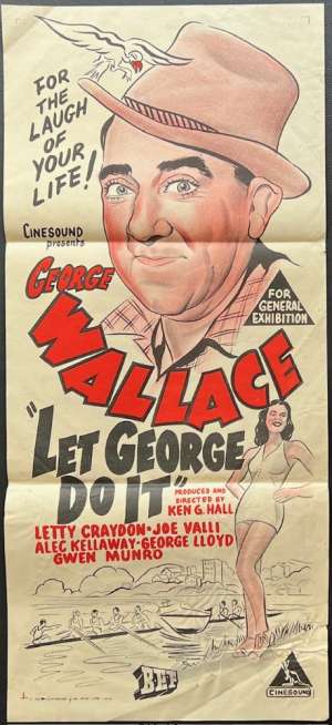 Let George Do It Poster Daybill Original ULTRA Rare George Wallace