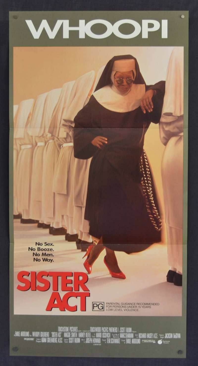 All About Movies - Sister Act movie poster Daybill Whoopi Goldberg Maggie  Smith Harvey Keitel