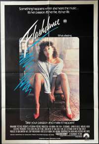 Flashdance movie poster One Sheet Jennifer Beals Irene Cara