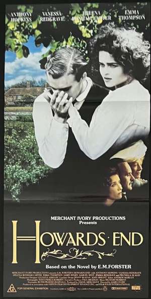 Howards End Poster Daybill Original Unused 1992 Anthony Hopkins