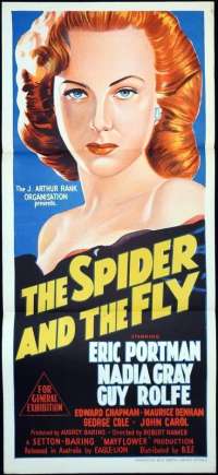 The Spider And The Fly Poster Daybill Original 1949 Eric Portman