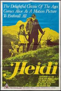 Heidi Poster Original One Sheet 1968 Jennifer Edwards Maximilian Schell