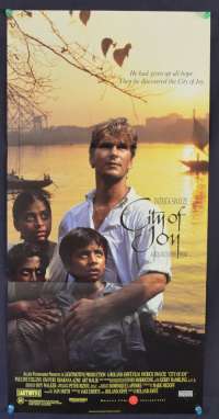 City Of Joy 1992 Daybill movie poster Patrick Swayze Pauline Collins