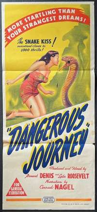 Dangerous Journey Poster Daybill Original 1945 Documentary