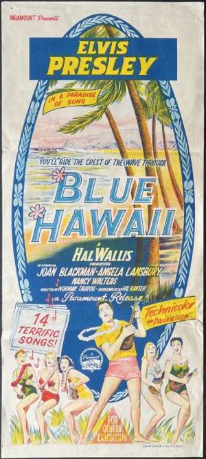 Blue Hawaii Poster Daybill ULTRA Rare Original 1961 Elvis Presley