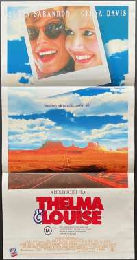 Thelma And Louise 1991 Daybill movie poster Geena Davis Susan Sarandon Brad Pitt