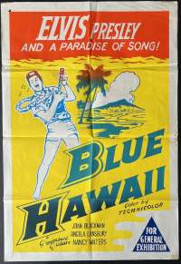 Blue Hawaii Poster One Sheet Original 1960&#039;s Re-Issue Elvis Presley