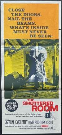 The Shuttered Room Poster Daybill Original 1967 Aka Blood Island