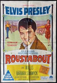 Roustabout Poster One Sheet Rare Original 1964 Elvis Presley