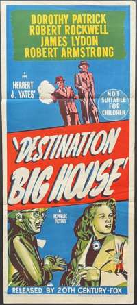 Destination Big House Poster Daybill Original Rare 1950 Dorothy Patrick