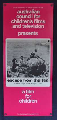 Escape From The Sea Movie Poster Original Daybill Children&#039;s Film Foundation