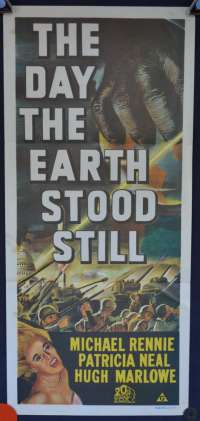 The Day The Earth Stood Still Daybill Poster 1970&#039;s Re Issue