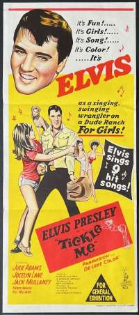 Tickle Me Poster Daybill Original 1965 Elvis Presley Julie Adams