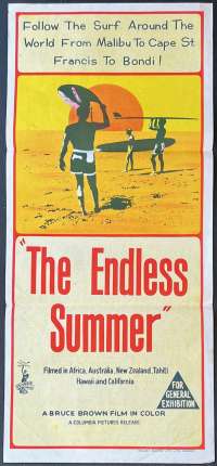 The Endless Summer Daybill Poster Rare Original Release 1966 Surfing