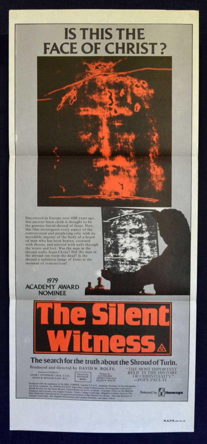 All About Movies - The Silent Witness Movie Poster Original Daybill ...