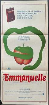 Emmanuelle Poster Daybill Original 1974 Sylvia Kristel Sexploitation