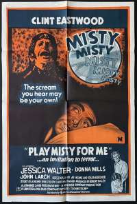 Play Misty For Me Poster One Sheet Original First Release 1972 Eastwood