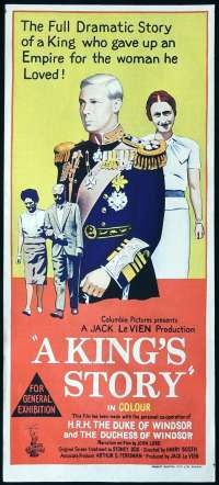 A Kings Story Poster Daybill Original 1965 King Edward VIII Documentary