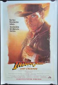 Indiana Jones And The Last Crusade Poster Rare Commercial Release