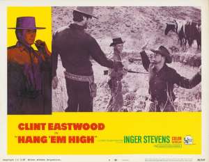 Hang Em High Lobby Card 8 USA 11x14 Original 1968 Clint Eastwood