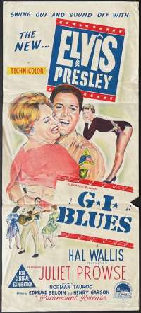 G.I. Blues Poster Daybill Original ULTRA RARE 1960 Elvis Presley