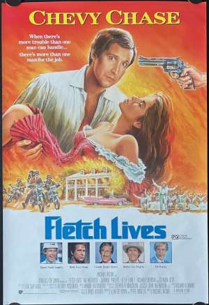 Fletch Lives Poster ROLLED Rare Original One Sheet 1989 Chevy Chase