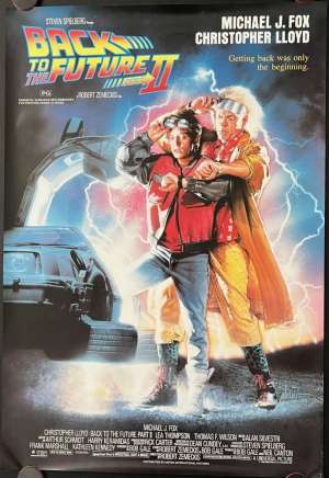 Back To The Future 2 Poster Rolled One Sheet Original 1989 Struzan Art