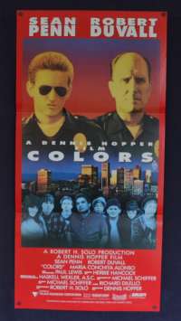 Colors Poster Original Daybill 1988 Sean Penn Robert Duvall Cops