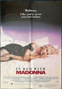 In Bed With Madonna One Sheet Poster 1991 Madonna Truth Or Dare