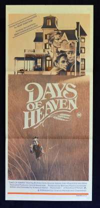 Days Of Heaven 1978 movie poster Daybill Richard Gere Terrence Malick Brooke Adams